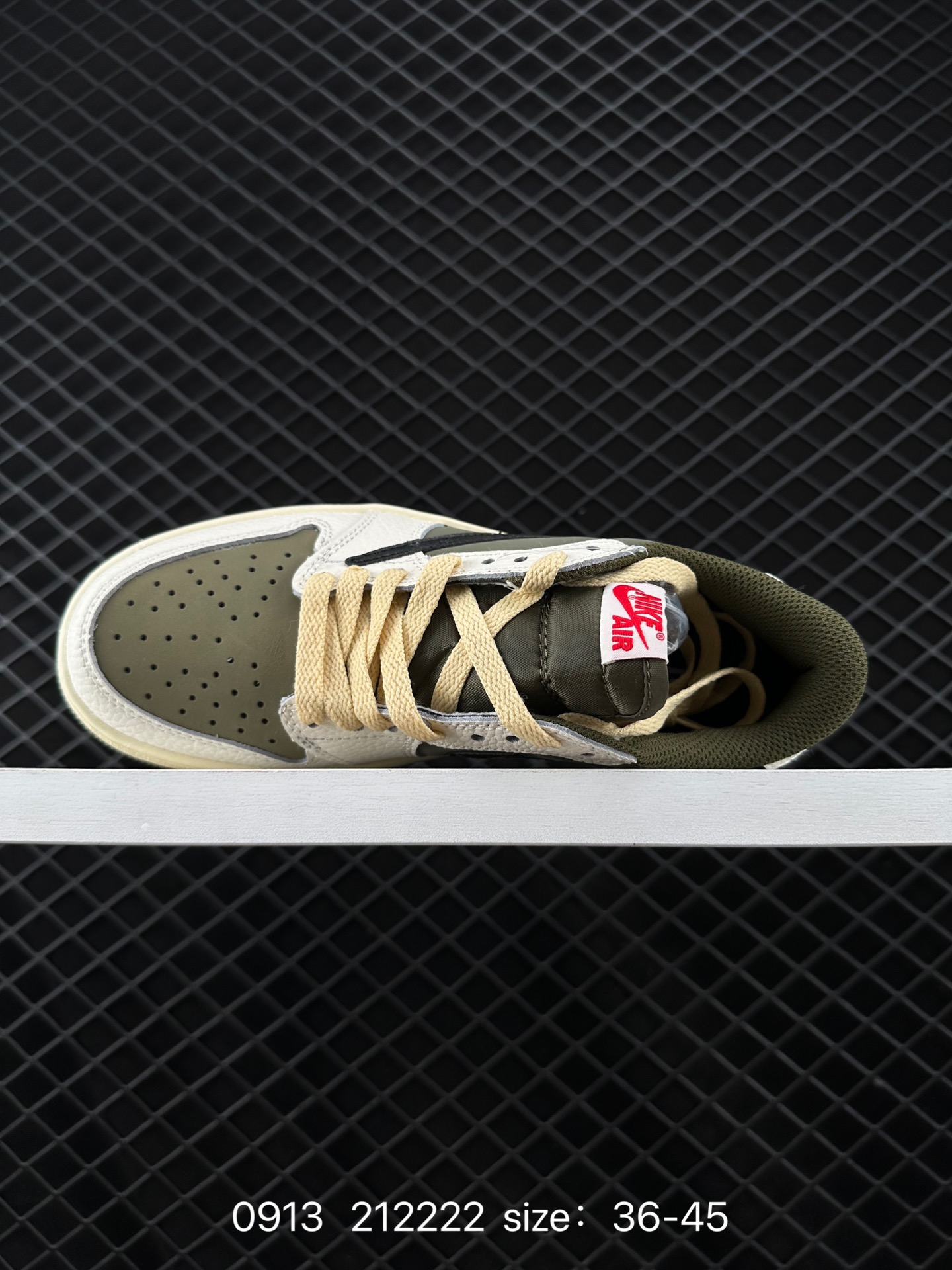 fragment design x Travis Scott x Nike Air Jordan 1 Low OG SP”Black/Green Toe“